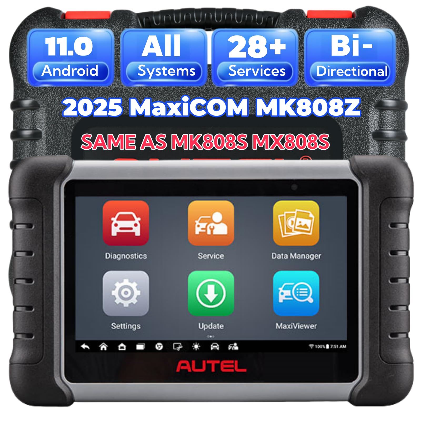 Amazon.co.jp: Autel MaxiCOM MK808Z スキャナー 2025年版双方向